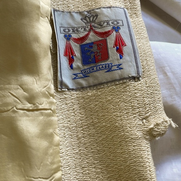 Vintage 60’s Oktavio High Class Wool Butter-Yellow Short Jacket, Size 46 EU/12US - Picture 14 of 16